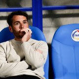 Ibai Gómez, a la banqueta de l’Estadi de la FAF.