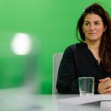 La directora general del SAAS, durant l’entrevista.