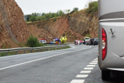 Accident a la C-14 a l'altura de Ponts