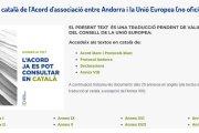 El text en català de l'acord amb la UE ja està publicat