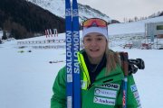 Gina del Rio, després de guanyar els 10km individuals a Schlinig