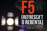 El cartell de l'obra 'F5'.