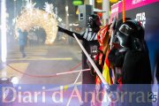 Un grupet de personatges d'Star Wars davant el 'photocall' a Vivand