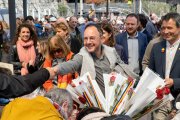 El cap de Govern, Xavier Espot, ahir a la plaça del Poble.