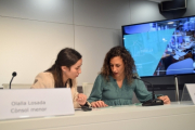 Olalla Losada i Maria Nazzaro, durant la roda de premsa de presentació del programa