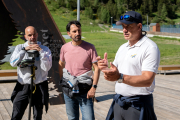 Els tècnics de la FIS a la pista de l’Avet.