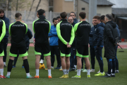 Ferran Costa, en el primer entrenament amb l’equip el curs passat.