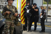 Moment de la intervenció policial a Marsella