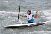 Mònica Doria, després de la final de canoa de dimecres.