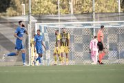 Andrés Mohedano i Christian García es lamenten en un dels gols encaixats, ahir.