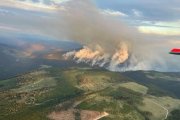 Fum de l’incendi al parc de Jasper.