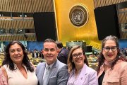 Els representants d'Andorra i Guatemala en la sessió sobre multilingüisme a l'ONU