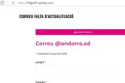 El correu d'Andorra Telecom pateix un atac de phishing