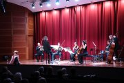 Un instant del concert '20 anys Madriu' a la sala d'actes del comú d'Escaldes-Engordany