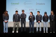 L’equip masculí de tècnica, a la presentació.