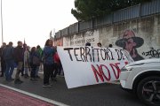 Els manifestants a Berga