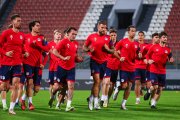 La selecció es va entrenar a l’escenari del partit, al Ta’ Qali de Malta.