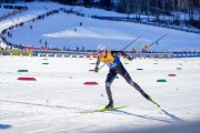 Irineu Esteve, en una de les proves del Tour de Ski a Val di Fiemme.