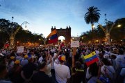 Una manifestació contra Maduro a Barcelona.