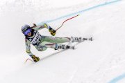 Cande Moreno, en un entrenament a Garmisch-Partenkirchen.