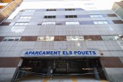 L’aparcament dels Pouets està clausurat des de l’octubre del 2017.