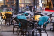 Terrasses a la plaça Coprínceps.