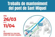 Treballs per manteniment del pont de Sant Miquel d'Encamp