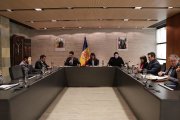 Els consellers d'Ordino durant la sessió de consell de comú.
