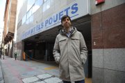 El consòl major d'Andorra la Vella, Sergi González, davant l'aparcament dels Pouets aquest matí