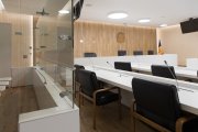 Sala de vistes de la seu de la Justícia.