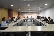 Un moment de la reunió de la comissió de coordinació i desenvolupament del Pla nacional de residus (PNR).