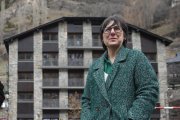 La directora de l'Institut Nacional de l'Habitatge, Marta Alberch, als pisos de lloguer assequible de Canillo