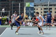 Oriol Fernández, en un dels partits de la selecció.