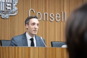 El director de l'AQUA, Isaac Galobardes, durant la presentació de la memòria de l'entitat del 2024 davant del Consell General.