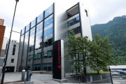 Façana de la seu d'Andorra Telecom.
