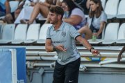 El tècnic tricolor, Ibai Gómez, al partit amistós de dissabte a Lleida.
