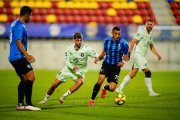 Duel de l’Inter Club d’Escaldes davant de l’OIimpija de Ljubljana a l’Estadi de la FAF.