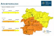 Un mapa de l'avís nacional.