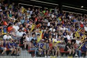 L’afició, al partit d’anada contra la Ponferradina.