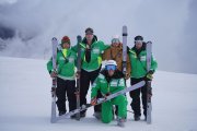 Verdú i el seu equip a Saas Fee.