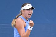 La tennista, en un duel de la fase prèvia