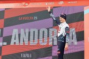 El resident Jay Vine, guanyador de l’etapa de la Vuelta que va finalitzar ahir a Pal.