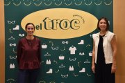 Olalla Losada i Mercè Miguel a la presentació.