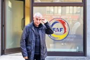 El president de la FAF, Fèlix Álvarez, a la sortida de la reunió de la setmana passada.
