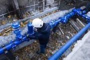 Inspecció de canonades de la xarxa d’aigua potable.