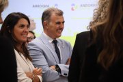 El ministre Marc Rossell, amb la consellera Meritxell Alcobé.