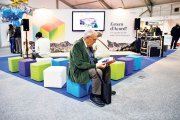Estand de l’acord d’associació, l’any passat.