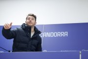 Ibai Gómez a la roda de premsa.