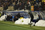 Neu a l’estadi en el partit contra el Castelló.