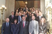 La delegació andorrana de la Cambra de Comerç amb els homòlegs madrilenys.